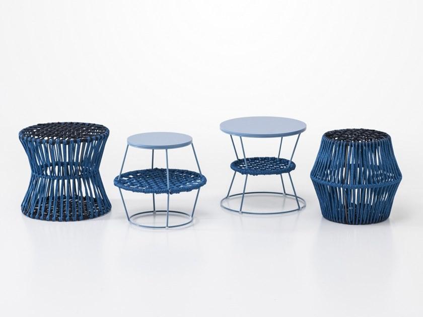 Saba Italia Круглый табурет на веревке из полиэстера Ziggy sun-id-1416687 - Вид №2