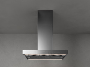 Островная вытяжка из нержавеющей стали со встроенным освещением