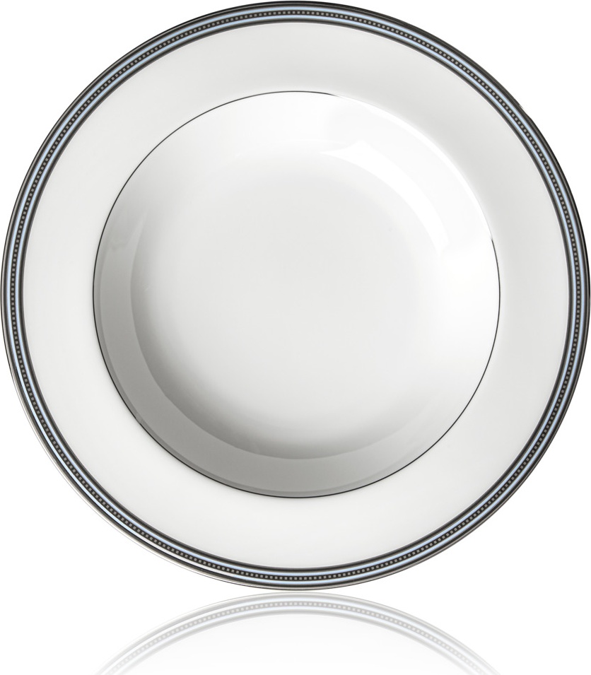10646030 Noritake Тарелка суповая Noritake "Богарт платиновый" 24,7см Фарфор костяной 