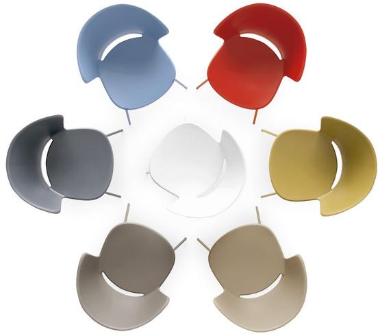 Calligaris Табурет из полипропилена, регулируемый по высоте, со спинкой Bahia sun-id-1453970 - Вид №2