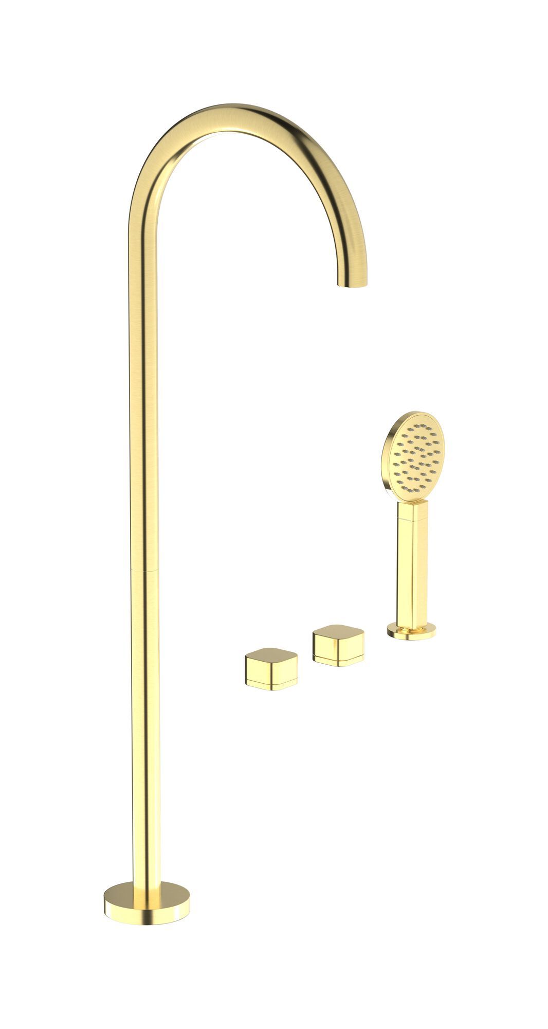 Смеситель для ванны с 4 отверстиями и ручным душем IB гелий ARCH-00026037 - Вид №2