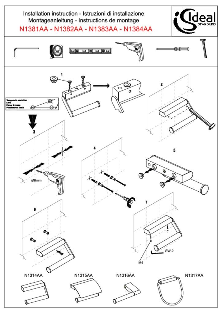 N1384AA Полотенцедержатель-кольцо Ideal Standard CONNECT - Вид №3