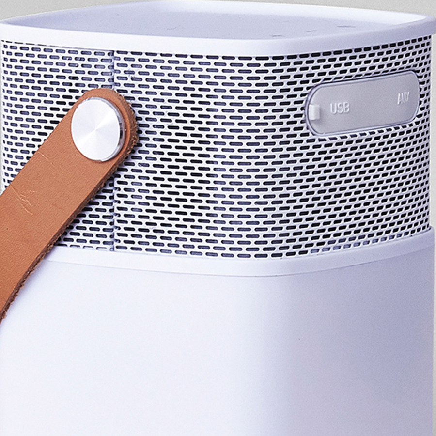 Колонка беспроводная с подсветкой aGLOW белая KREAFUNK KFHS01 - Вид №3