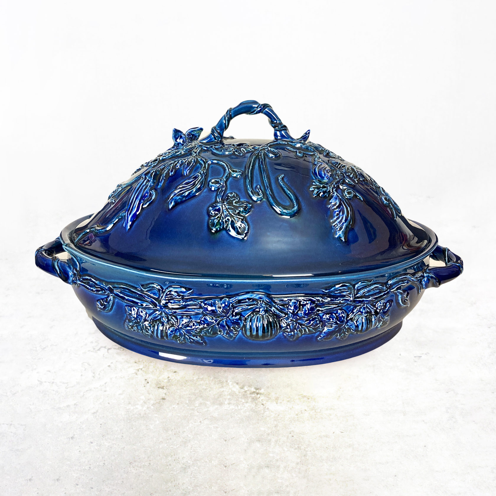 Блюдо для рагу Белый/голубой PROVANSFAIENCE sun-id-994507 - Вид №6