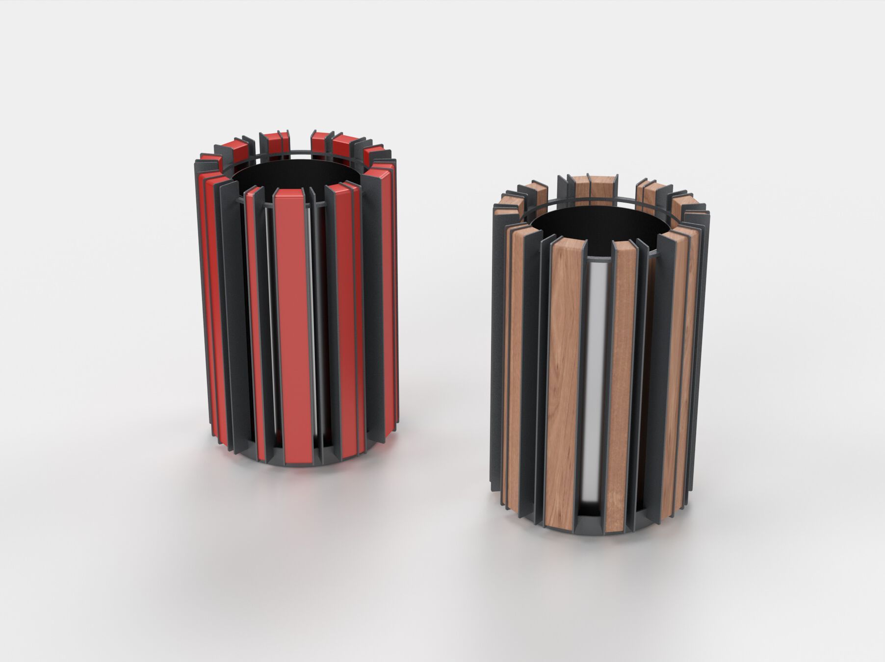 Наружные оцинкованные стальные стойки для мусора Viscio Urban Design LOUIS ARCH-00143081