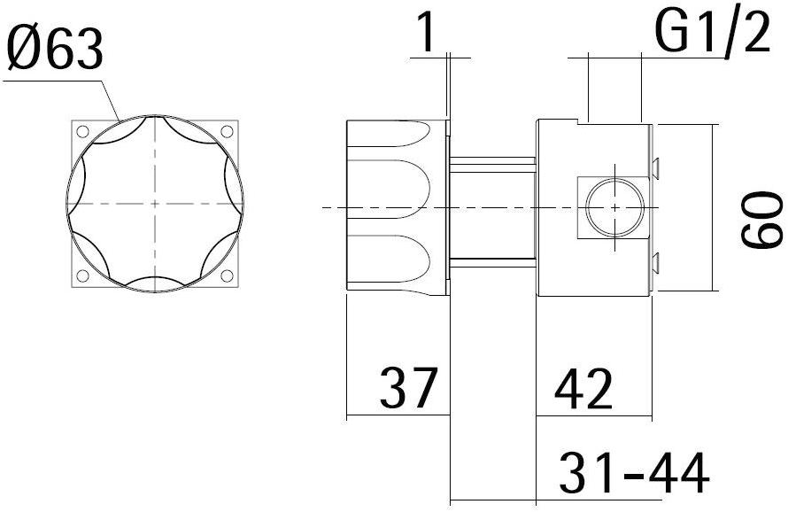 Quadrodesign Удаленная команда на стену Modo sun-id-1407836 - Вид №1