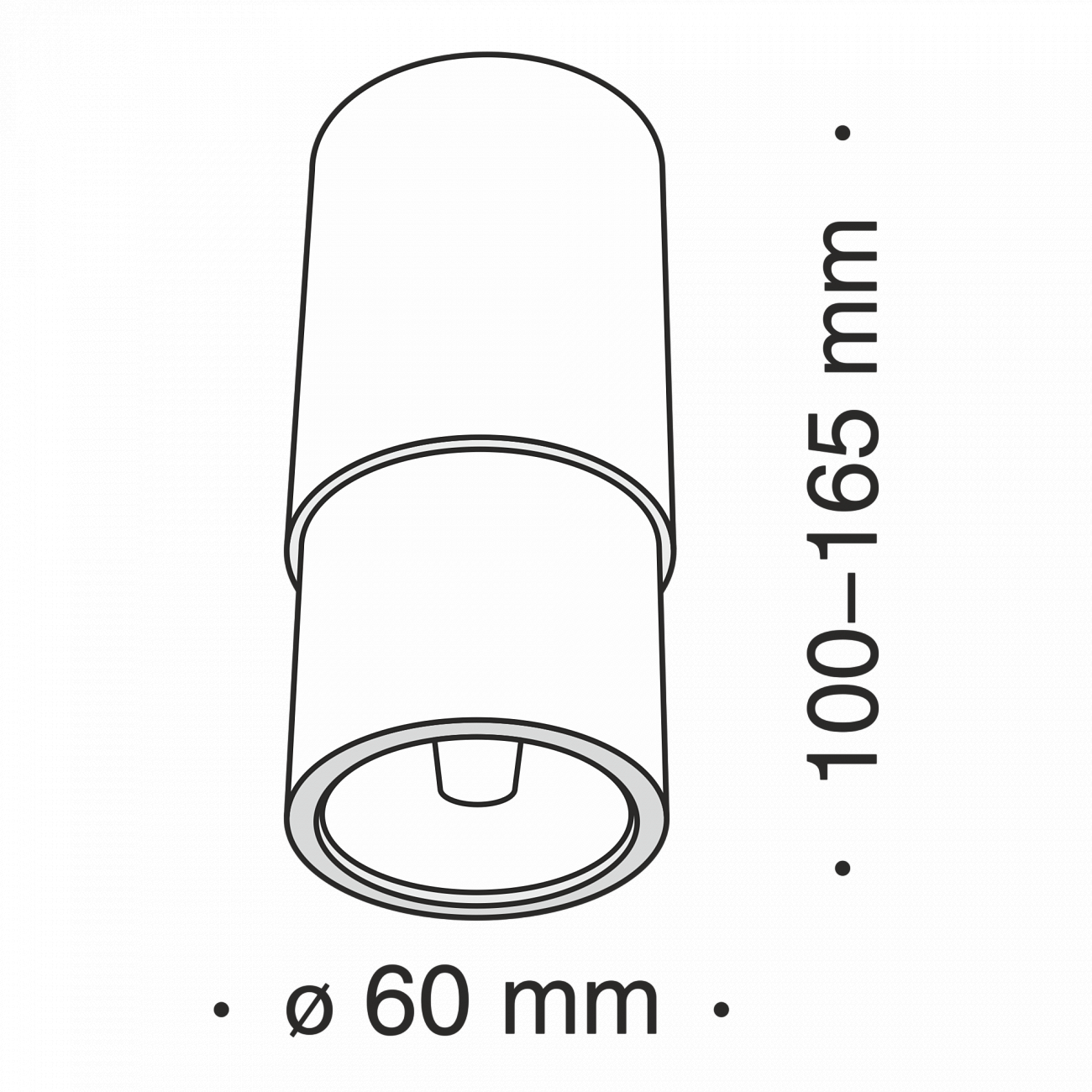 Бра потолочное черное Sonas C033WL-01B TECHNICAL CEILING & WALL 00-3957422 Черный  - Вид №1