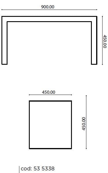 Бетонная садовая скамейка PAOLELLI GARDEN цемент ARCH-00046069 - Вид №2