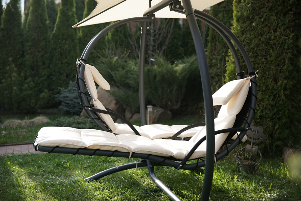 Качели садовые двойные белые Luna Concept BESTA FIESTA  132509 Белый  - Вид №1