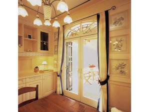 Выдвижная раздвижная дверь из красного дерева