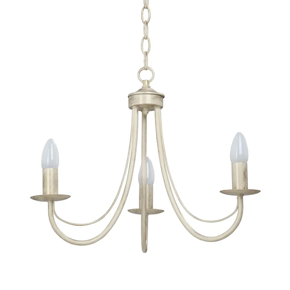 Люстра Линда 3xE14x60 Вт, металл, цвет белый Vitaluce STLM-2207648