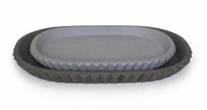 URBI et ORBI Поднос овальный из бетона Siman