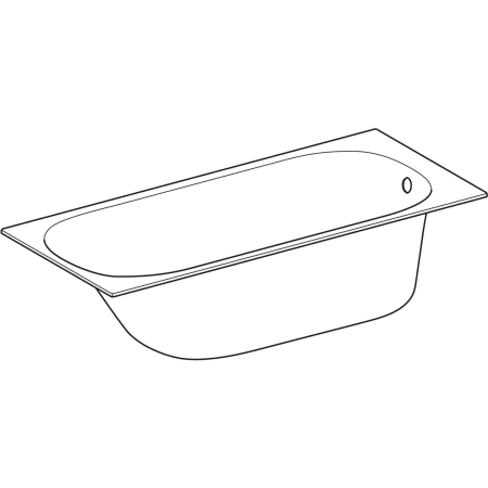 554.006.01.1 Прямоугольная ванна Geberit Soana, узкий край Geberit  - Вид №8