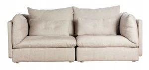 Диван прямой светло-серый Provo UNICO ДИЗАЙНЕРСКИЕ 249152 Молочный;серый