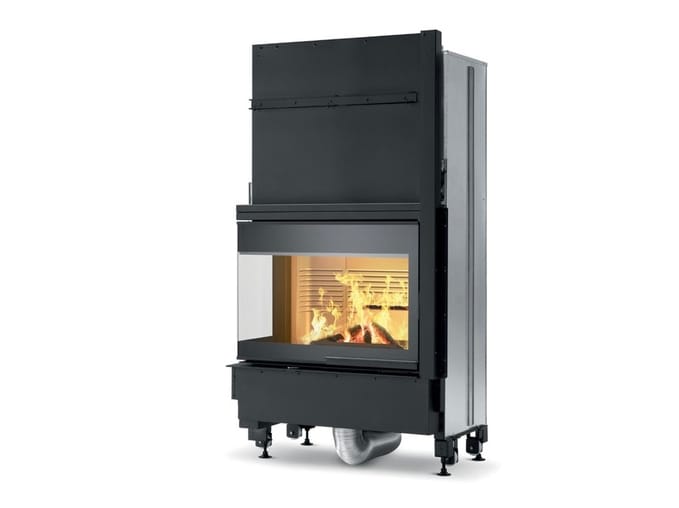 Угловой дровяной камин класса A+ PALAZZETTI Ecomonoblocco ARCH-00150657