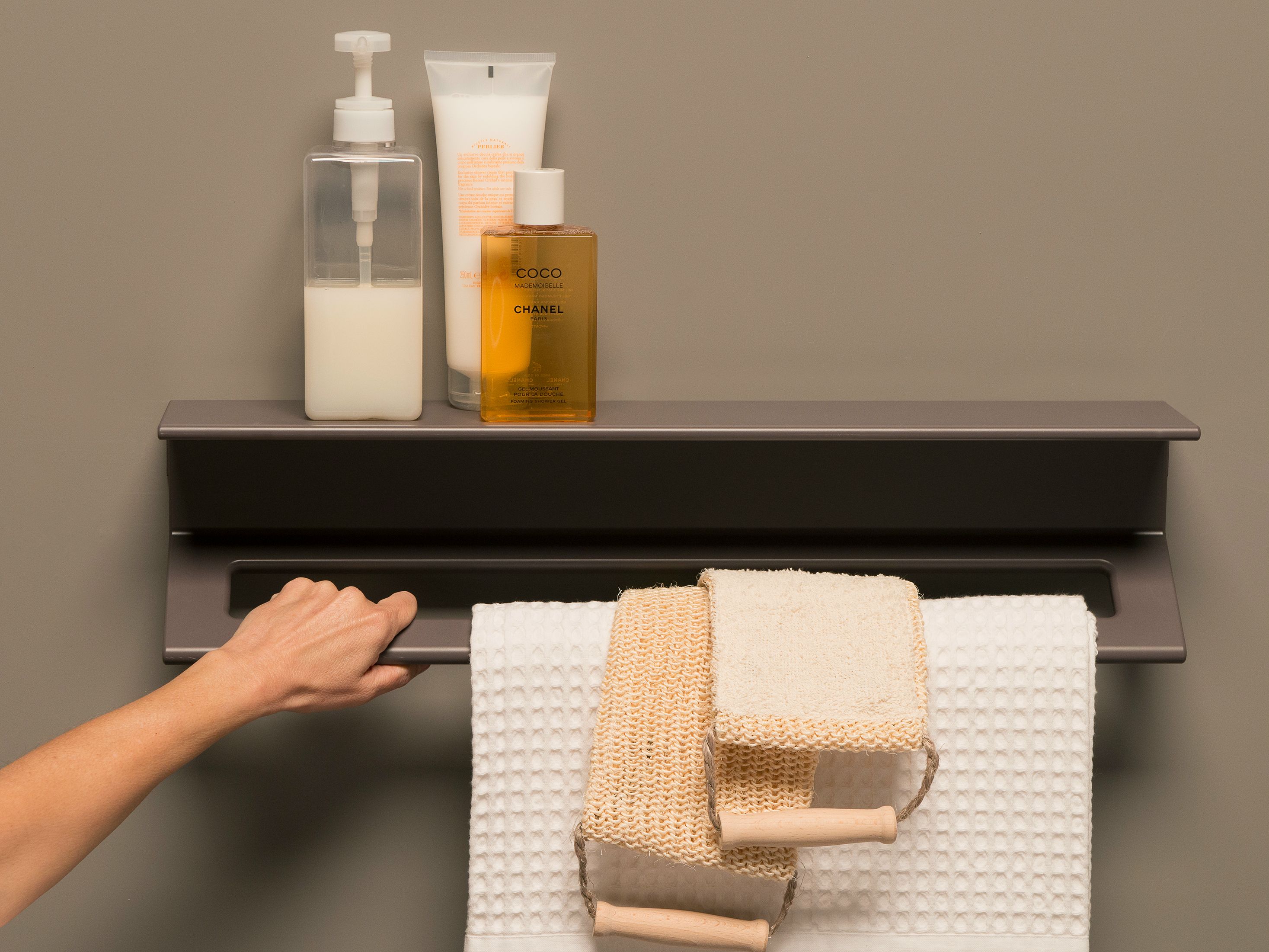 Алюминиевый держатель для полотенец / полка для ванной комнаты EVER Life Design Lissom ARCH-00128746 - Вид №2