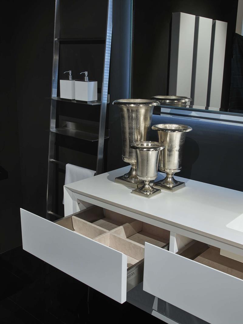 RIFRA Подвесной шкафчик для ванной, матовый белый лак K.one sun-id-1470826 - Вид №2