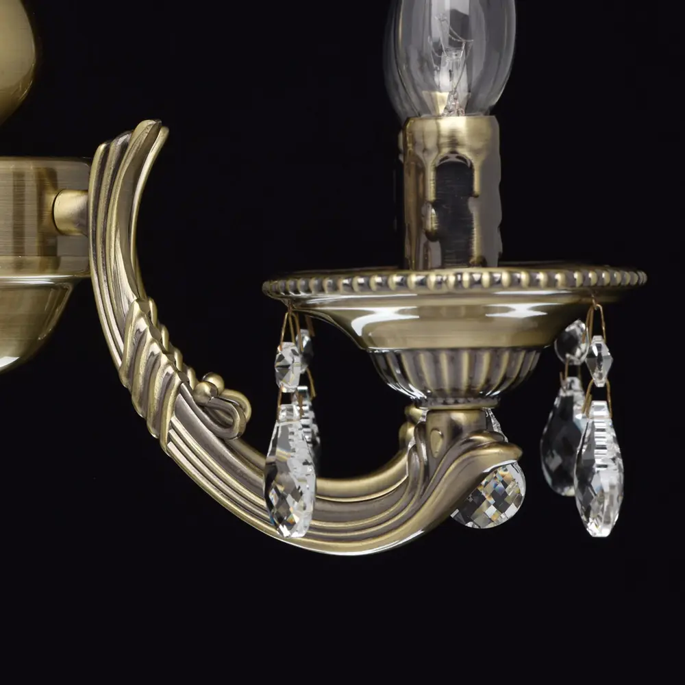 Люстра Аврора 5xE14x60 Вт, металл, цвет бронза MW-Light STLM-2125019 - Вид №7