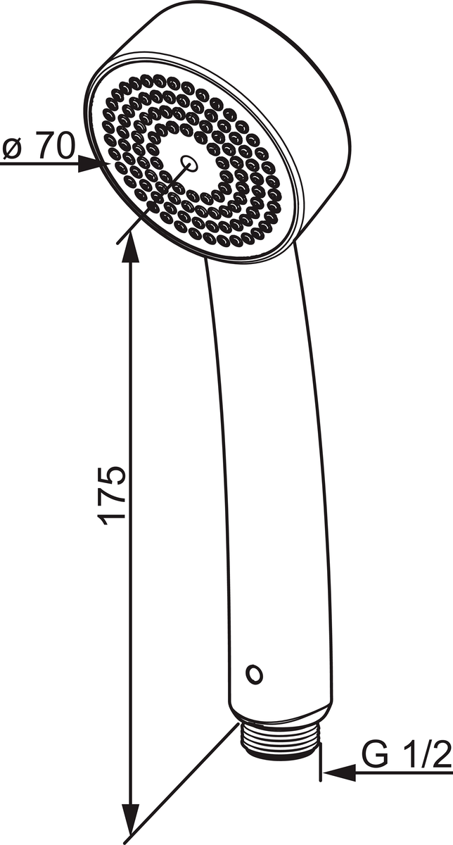 Oras 252020-11 Ручной душ 252020-11 Apollo Белый  - Вид №3
