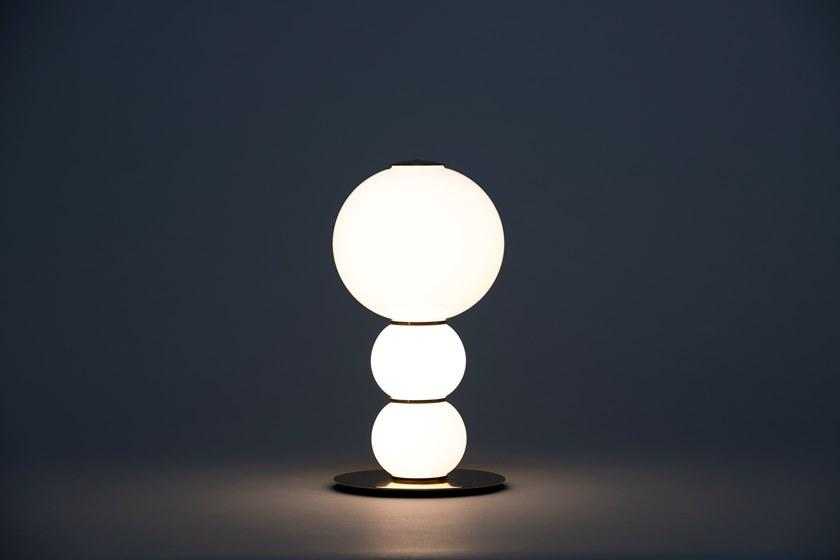 Formagenda Настольная лампа из светодиодного стекла с диммером Pearls sun-id-1427196 - Вид №22