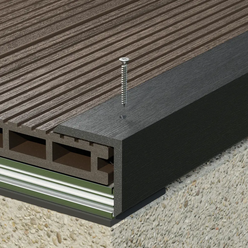 Уголок ДПК Unodeck 50x50x3000 мм графит Santreyd STLM-2196370 - Вид №2