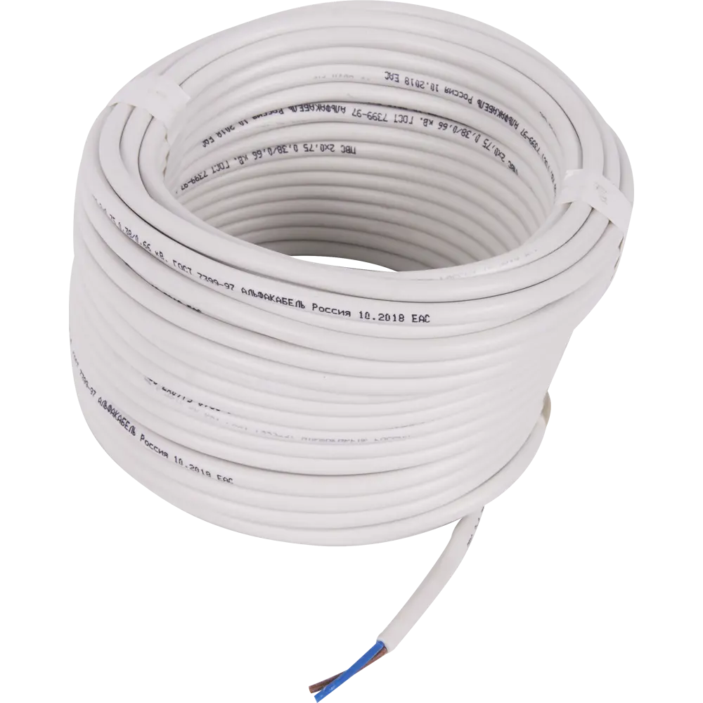 Провод Electraline ПВС 2х0.75 20 м (ГОСТ) STLM-2169478 - Вид №1