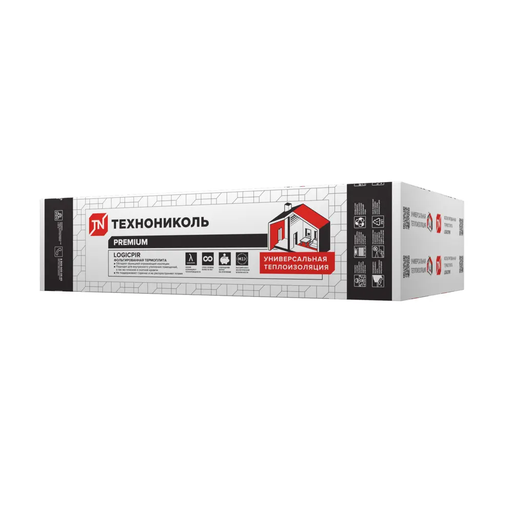 PIR плита 30 мм Технониколь Logicpir 600x1200 мм 0.72 м² STLM-2008942 - Вид №2