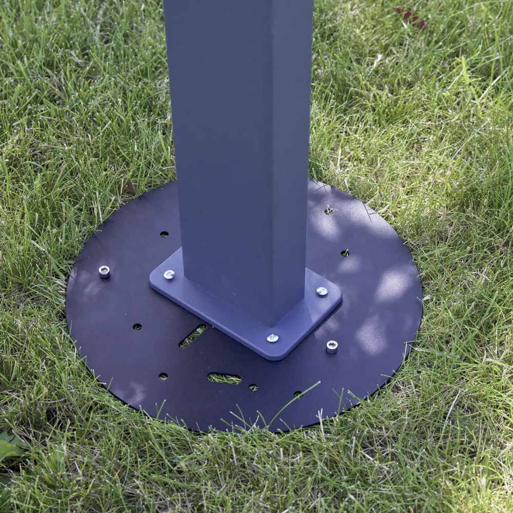 Основа для столба универсальная Inspire "Hollis" алюминиевая 25 см цвет серый STLM-2112014 - Вид №4