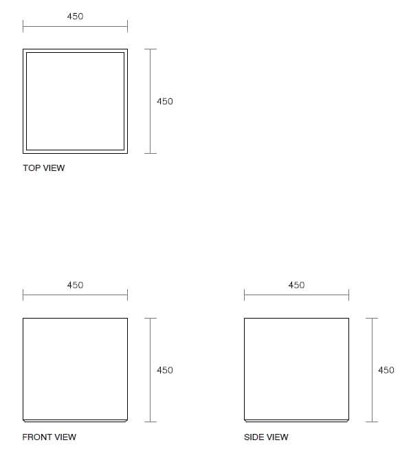 Квадратный плантатор из армированного волокном бетона SIT Cubic ARCH-00079442 - Вид №12