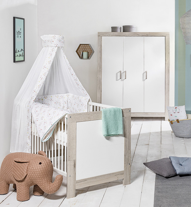 Шкаф трехстворчатый 189х154 см белый с бежевым Nordic Halifax SCHARDT  00-3880180 Белый;бежевый Santreyd  - Вид №2