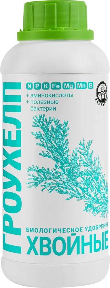 Экодачник Гроухелп — жидкое удобрение для хвойных растений 500 мл 86481315