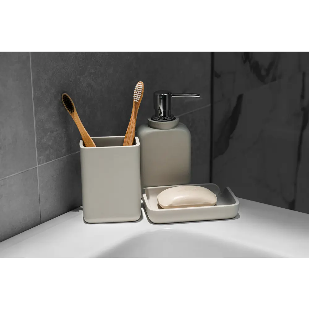 Мыльница VIDAGE Sine Titulo бежевая - элегантный аксессуар для ванной 89719611 STLM-0079867 - Вид №2