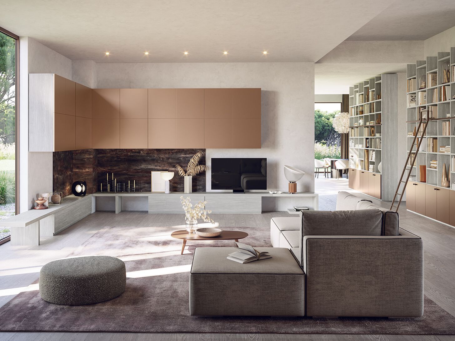 Оборудованная стена / книжный шкаф Giessegi день за днем ARCH-00149919