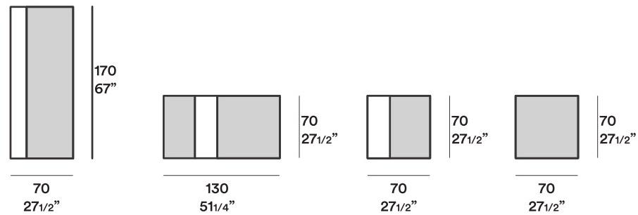 JESSE Прямоугольное настенное зеркало Strip sun-id-1378287 - Вид №3