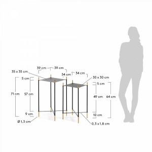 072431 Набор приставных столиков Dagnen La Forma DAGNEN