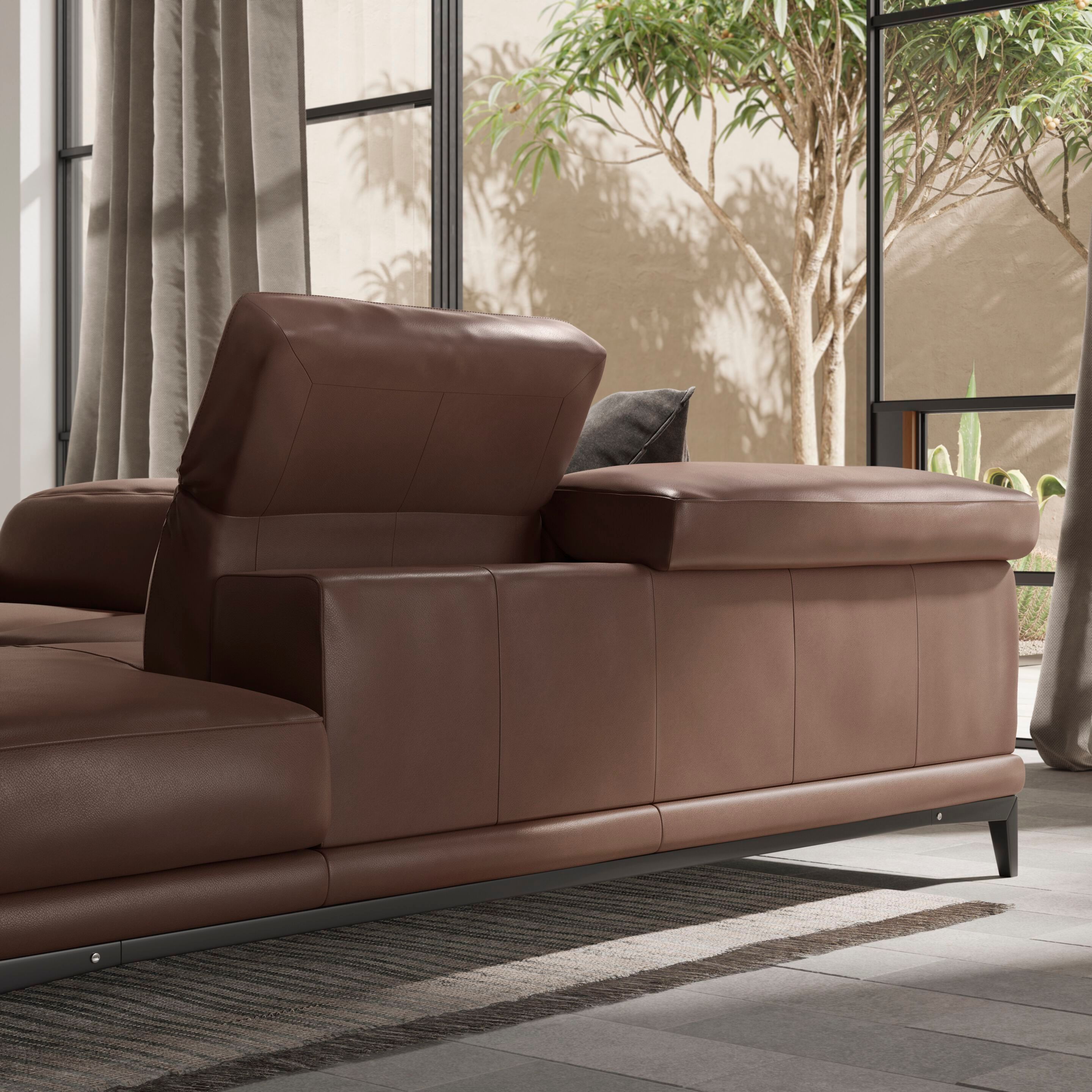 Диван с подголовником и полуостровом Natuzzi Italia BORGHESE ARCH-00119159 - Вид №5