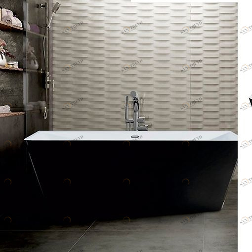 Ванна акриловая отдельностоящая Black Agate Lagard VELA lgd-vla-ba