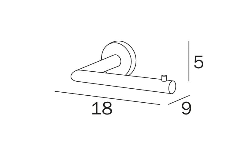 Металлический держатель рулона INDA® Gealuna ARCH-00059583 - Вид №2