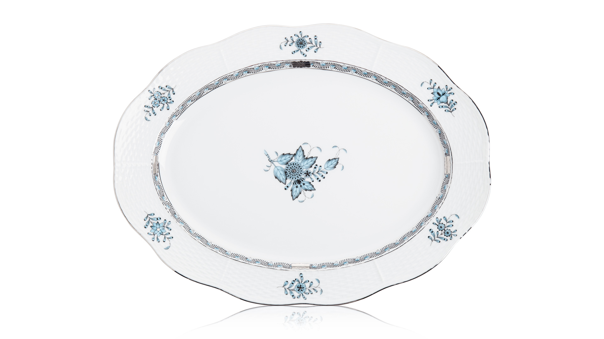 10619777 Herend Сервиз столовый 6/28 "Аппони" (платина) Фарфор  - Вид №1