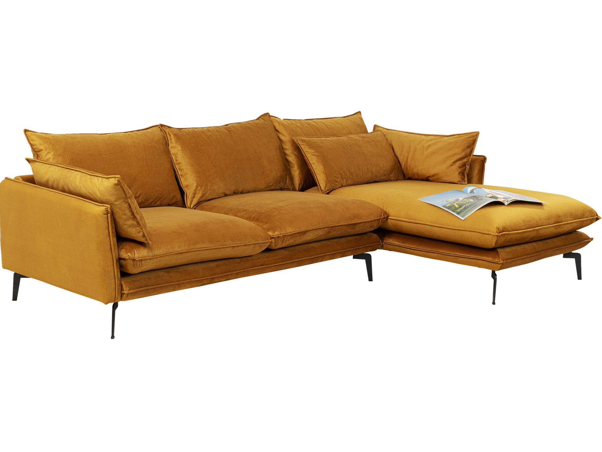 3-местный тканевый диван с полуостровом KARE Design MONZA ARCH-00014265