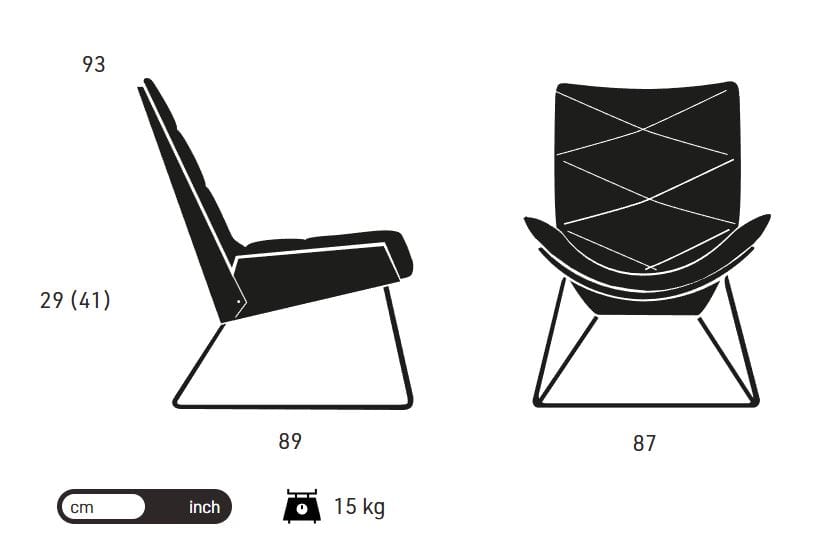 Кожаное кресло KFF гнездо ARCH-00112675 - Вид №3
