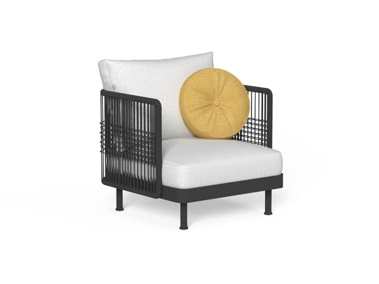 Тканевое садовое кресло с подлокотниками Talenti Slam / Rope ARCH-00149619
