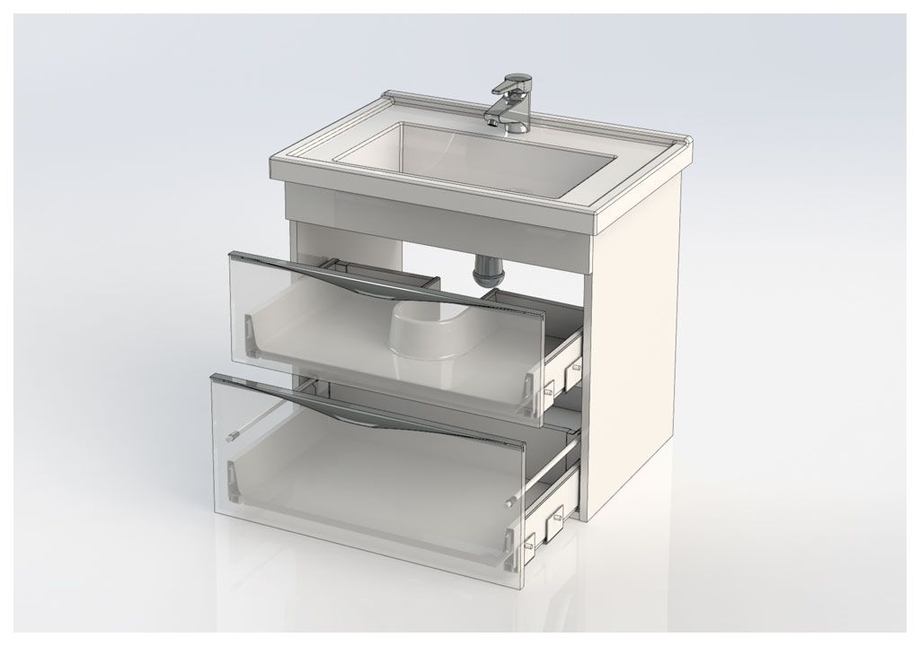 Тумба с раковиной Aquanet Эвора 70 дуб антик 0018300100182323 - Вид №8