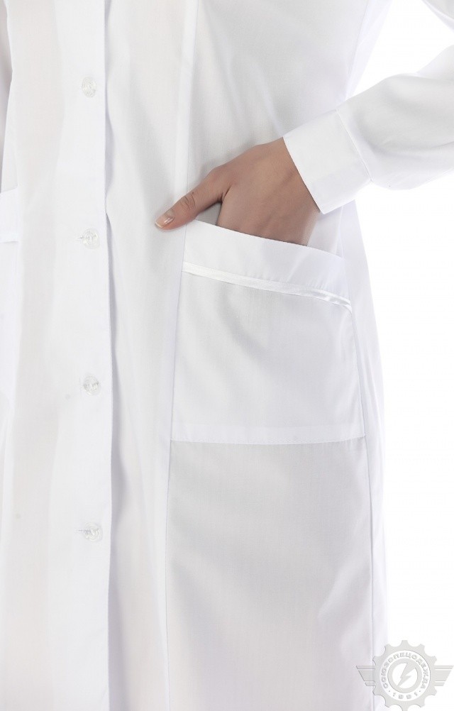 65777 Халат "Татьяна" белый  Медицинская одежда  размер 50/158-164 Спецодежда  - Вид №3