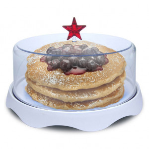 QL10047-WH Тортовница подарочная merry tray средняя белая Qualy