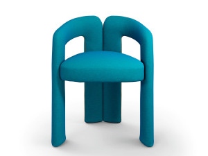 Fabric easy chair with removable cover