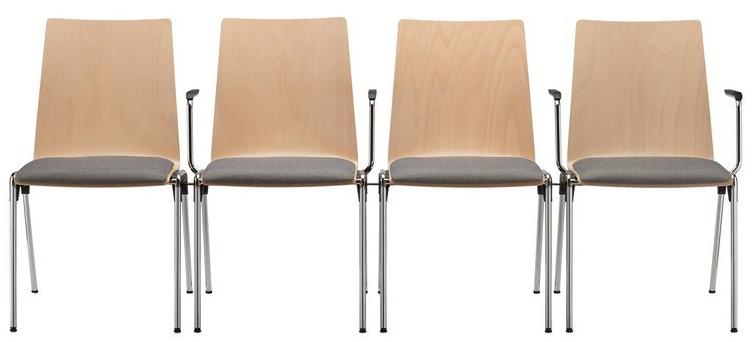 Brunner Штабелируемый стул из бука для залов ожидания Hero sun-id-1479830 - Вид №6