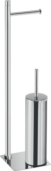 TR32(13) Gedy G-Trilly, стойка: бумагожержатель + металлический ерш, цвет хром 