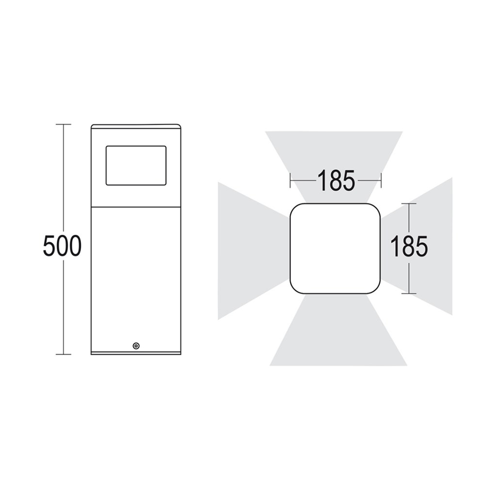 MaxiBivio P 500 Ghidini Bivio P .05 Темно-Cерый (Матовый)  - Вид №1