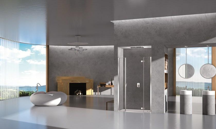 Duka Хрустальная душевая ниша с распашной дверцей Aura – senza profili sun-id-1498455 - Вид №1